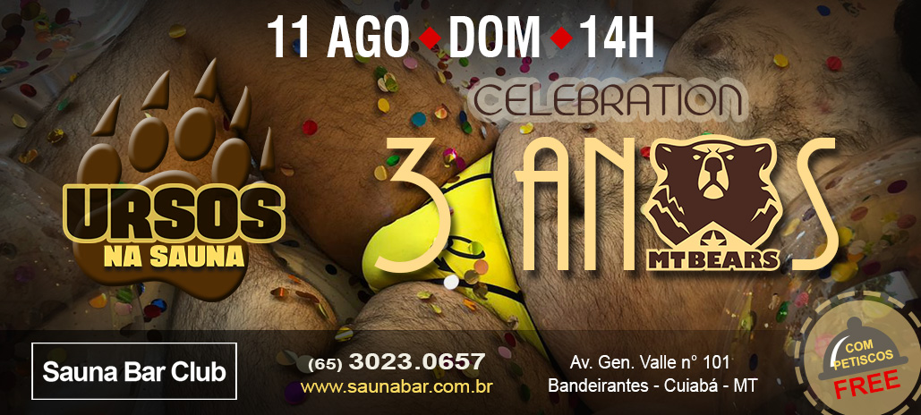 banner ursos na sauna 2019 08 ago